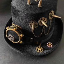 Faux Leather Spiky Steampunk Hat - Frontier Punk