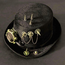 Faux Leather Spiky Steampunk Hat - Frontier Punk