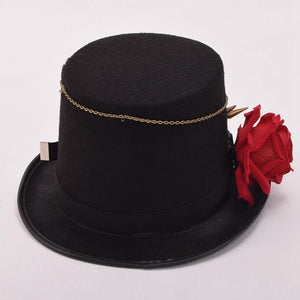 Steampunk Classy Rose Gear Hat - Frontier Punk