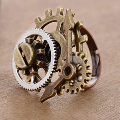 Steampunk Gears Ring (Resizable) - Frontier Punk