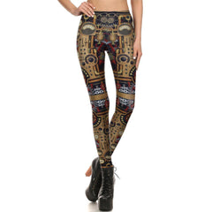 Retro Scheme Leggings - Frontier Punk