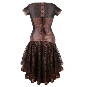 Women's Gothic Victorian Steampunk Corset Dress